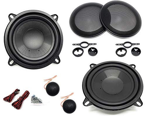 Sound-way Haut-parleurs Enceintes 2 Voie separé de 13 cm 100 Watts Compatible avec Citroen, Peugeot, Renault