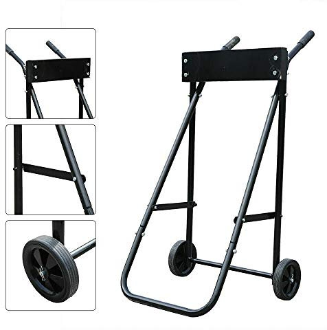 Aohuada Außenbordmotor Transportwagen Außenborder Wagen Aussenborder Trolley Bootsmotor klappbar Motorwagen Transportwagen Engine Trolley Außenborderwagen