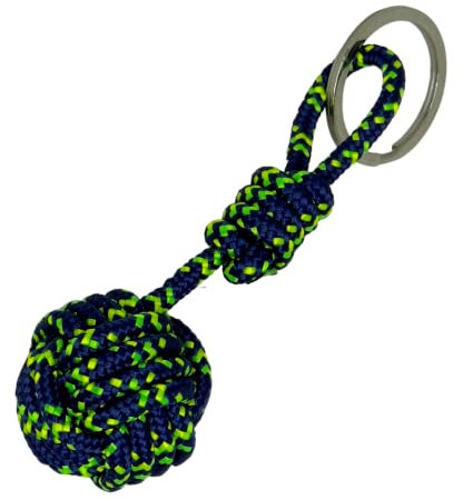 Porte-clés Pomme de Touline bleu marine