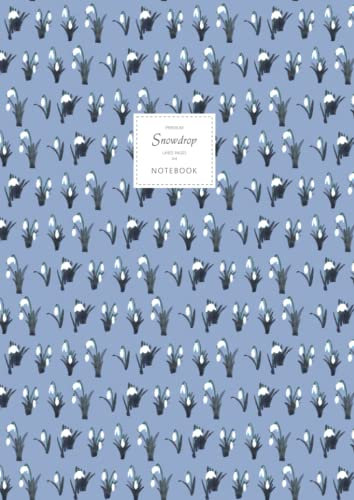 Snowdrop Notebook - Lined Pages - A4 - Premium: (Lilac Edition) Fun notebook 192 lined pages (A4 / 8.27x11.69 inches / 21x29.7cm)