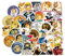 SHINsuke 50 Stück Dogecoin Münzen Aufkleber Meme Stickers für Wasserflaschen, Shiba Inu Sticker Graffiti Style Decals für Auto Motorräder Fahrrad Skateboard Snowboard Gepäck Laptop Aufkleber