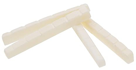 4Pcs Yootones 6 String Pre-Slotted Bone Guitar Nut for Tele Telecaster Style Guitar(43 x 3.5 x 5.5mm)