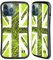 Head Case Designs Neon Green Rope Union Jack Collection Hybrid Case Compatible With Apple iPhone 13 Pro Max