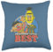 Sesame Street Bert & Ernie Friendship Level: Best Throw Pillow, 18x18, Multicolor