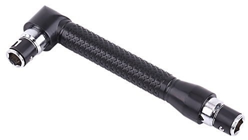 Dioche Adaptadores Taladro Apex Tornillo en Forma de L 1 4 Pulgadas Hex Socket Llave Doble Manual Herramientas Cabeza con Varios Destornilladores Herramienta de Mano