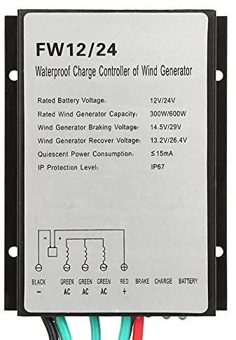 windkraftgenerator controller,Erator Fan Blades, Marine Wind Generator 12 V Controller, Wind Turbine Controller ind Professional Panel Turbo Wasserdichter Windturbine Generator Laderegler Regle