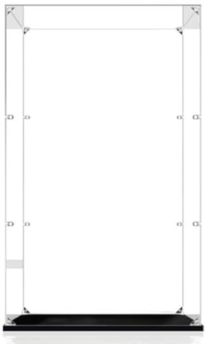 PARFCO Acryl-Vitrine für Lego 76178 Daily Bugle-Modell, staubdichte Schutzvitrine, 2mm, Transparent