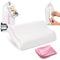 alkamto Reisekissen – Campingkissen – Ergonomisches Memory-Schaum-Kissen mit Temperaturregulierendem Bezug – Extra Baumwollbezug – Inklusive Reisetasche (35 X 30 X 10/8 cm - Pink)