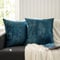 VK·LIVING 2PCS Kissenbezüge 45x45CM Modern Home Art Decor Kissenbezug Kissenbezüge Dekorative Abstrakt, Bronzing Gedruckt für Wohnzimmer, Kissen Couch Sofa, Marine und Gold