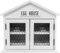 White Wooden Counter-Top Egg Holder Storage Box, Egg House, Home Kitchen Décor Organizer