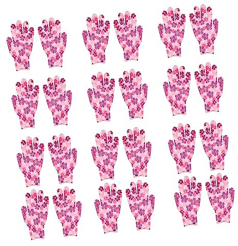 BESPORTBLE 12pairs Nylon Slip Work Gloves Rhs Gardening Gloves Winter Nitrile Boys and Girls for Labor Protection