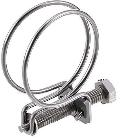 Griwiuiowe Lot de 12 colliers de serrage réglables à double pour tuyaux d'eau de 32 mm, tuyau de gaz, tuyau de machine à laver