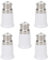 5PACK B22 to E27 Socket Converter, Socket Adapter,B22 To E27 ES Edison Screw Light Bulb Lamp Base Socket Converter,Screw to Bayonet Bulb Socket Adaptor Convertor,for LED Bulbs and Incandescent Bulbs