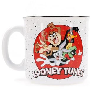 Silver Buffalo Warner Bros. Tasse en céramique Looney Tunes | Grande tasse à café pour thé, expresso, cacao | Capacité : 591 ml