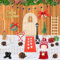 Zofory Porta Elfo Natale, 32PCS Porticina Elfo Natale, Casetta Elfo Natale, Casa Elfo Natale, Porta Elfo Natale Kit, Kit Porta dell Elfo Gnomo di Natale, Bambini Regalo di Natale