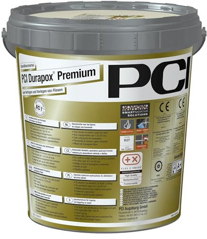 PCI Durapox Premium 5 kg Nr. 23 Lichtgrau 2K-Epoxidharz-Fugenmörtel Verfugen Verlegen Fliesen Sika