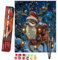 Bougimal Peinture par Numero Adulte Noël, Sans Cadre inclure Pinceaux et Acryliques Peintures - 40x50 cm, Arbre de Noël 1