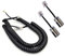Telephone Landline Handset Cord for Polycom Avaya voip Phone, Swivel RJ9 Cable Dectangler Black 2-Pack
