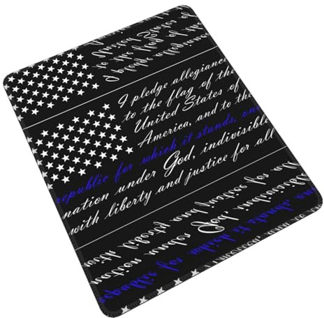 Pledge Of Allegiance Flag Mouse-Pad, Non-Slip Rubber Base, Keyboard Pad, Gaming Mouse Pad