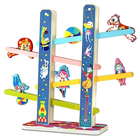 Abaodam Holz Schiebe Auto Spielzeug für Jungen und Mädchen Baby Pädagogisches Spielzeug Sicher