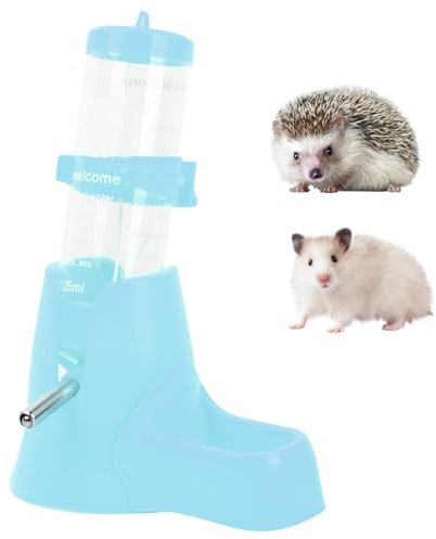 Husalsea Hamster Wasserflasche, 3-in-1 Automatischen Wassertrinken, 125 ml, für Hamster, Chinchilla, Igel, Eichhörnchen