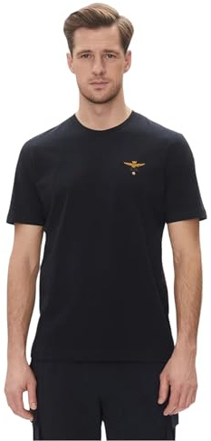 Aeronautica Militare T-Shirt Herren TS1580 T-Shirt, marineblau, 56