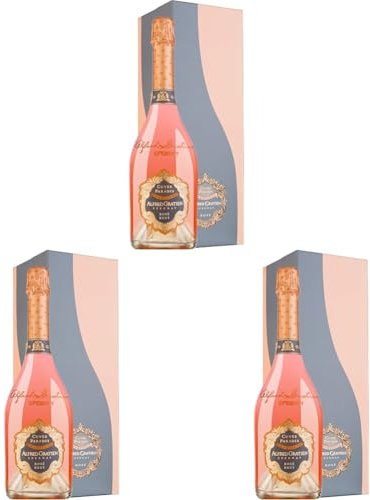 ALFRED GRATIEN Champagne Cuvée Paradis Brut Rosé in Geschenkhülle (1 x 0.75 l) (Packung mit 3)