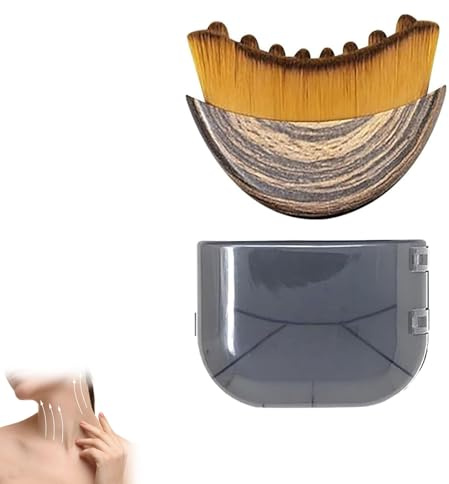 Lymphatic Drainage Brush, Dry Brushing Lymphatic Face Brush, Lymphatics Drainage Massager for Jawline & Chin, Soft Bristle Face Brushs to Reduce Bloating & Improve Circulation, Home & Spa Use (1PCS)