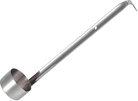 Keenso Weinkelle, Edelstahllöffel, Bierausgießer, Messlöffel für die Küche, Korrosionsbeständig, Sicher und Geschützt, Geeignet Zum Messen von Wein, Aufhängeloch-Design, Robust und Langlebig, 1 X