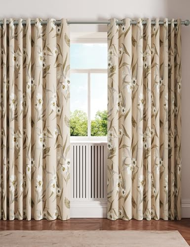 Cabana gefütterte Vorhänge, 228 x 137 cm, neutral