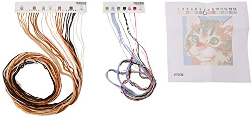 DIMENSIONS, Wool, Cross Eyed Kitty Needlepoint