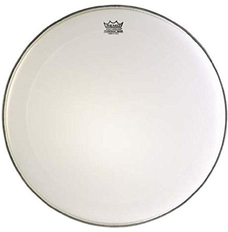 Remo PowerMax White PM-1016-MP 16 Marching Bass Drum Head, Crimplock