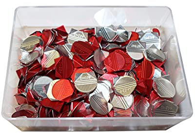 Alco-Albert 540-12 - Eckenklammern Aluminium, rot lackiert, 1000 Stück in einer Dose