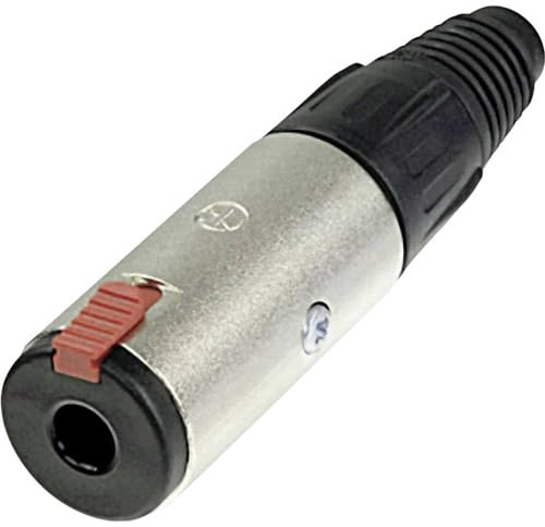 Neutrik NJ3FC6BAG Klinken-Steckverbinder 6.35 mm Buchse, gerade Polzahl: 3 Stereo Schwarz 1 St.