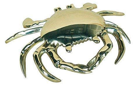 linoows Aschenbecher, Klappascher, Tischaschenbecher Krabbe im Maritim Stil