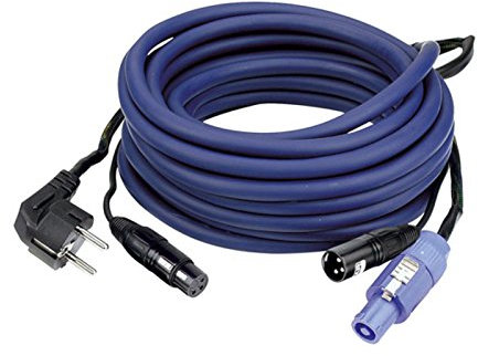 FP10 Câble alimentation/signal 15 m Schuko-Powercon/XLR-XLR, AUDIO