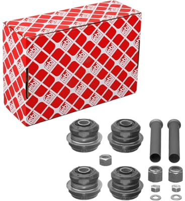 febi bilstein 09674 Querlenkerlagersatz, 1 Stück | Kompatibel mit: MERCEDES-BENZ 124 Cabriolet, 124 Coupe, 124 Stufenheck, 124 T-Model, 190, E-CLASS, E-CLASS Cabriolet
