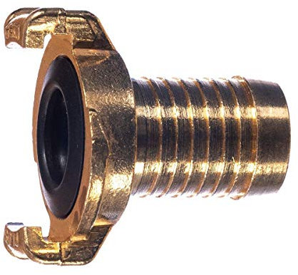 Bradas GK104 Schnellkupplung 25 mm, 1 Zoll Tülle, System Geka, gelb, 2 x 2 x 2 cm