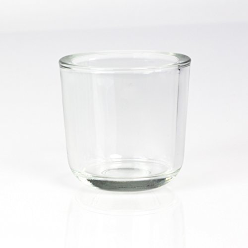 INNA-Glas Kleines Teelichtglas - Teelichthalter Nick, klar, 8cm, Ø 8cm - Kerzenglas