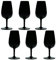 Lehmann Glass Weinglas „Inao“, schwarz, 220 ml, 6 Gläser