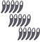 First4spares Premium Grade Plastic Lawnmower Blades for Powerbase & Power Devil Lawnmowers - Pack of 15