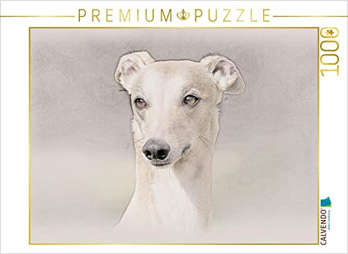 CALVENDO Puzzle EIN Bild aus dem Kalender Whippets 2017 | 1000 Teile Lege-Größe 64 x 48 cm Foto-Puzzle für glückliche Stunden