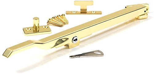 Brass Casement Locking Stay Arm - 10 Window Handle
