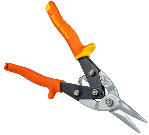 Klein Tools 1202S Metal Shears, Aviation Snips, Straight Cut