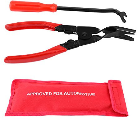 Zangenset Auto, 2 Stück uto Zierleistenkeile-Set Türverkleidungs Lösewerkzeug Werkzeug Clip Zange Set zum Entfernen von Zierleisten für Türverkleidung und Armaturenbrett