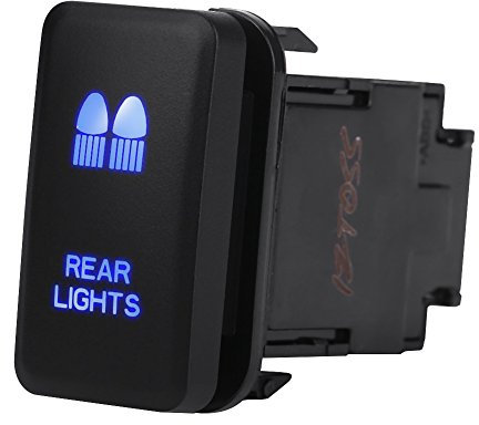Interruttore a bilanciere per auto, 12V Blue LED Car Auto On Off Interruttore a bilanciere per Landcruiser VIGO (REAR LIGHTS)