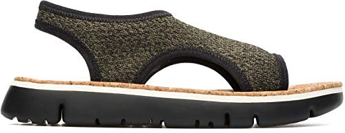Camper Damen Oruga Slingback Sandalen, Grün (Brake Kiwi/OrugaSand Clara - Neg), 41 EU