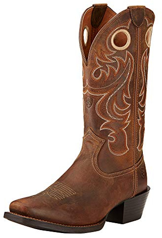 ARIAT Sport Square Toe Western Boot, Stivali Uomo, Marrone, 45 EU Larga