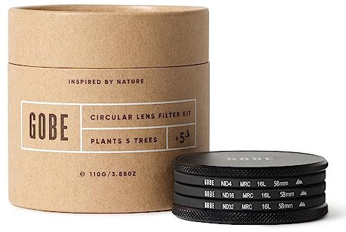Gobe ND Filter Kit 58mm MRC 16-lagig: ND4, ND16, ND32