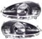 Scheinwerfer Set Grande Punto Typ 199 09 2005-10 2008 schwarz H4